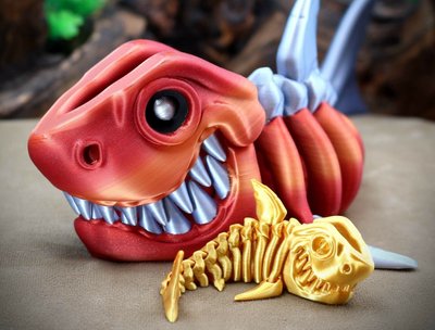 Акула скелет антистрес іграшка 3Dtoy23 фото