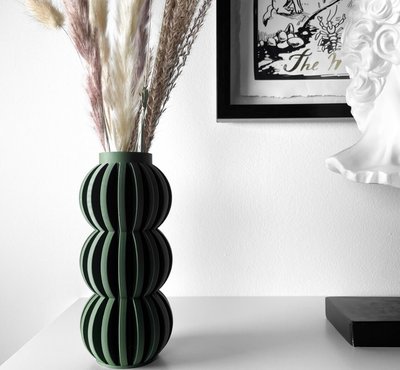Ваза для сухоцвітів - сучасний та унікальний подарунок для домашнього декору з використанням 3D-друку 3Dvase13 фото