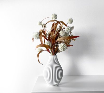 Ваза для сухоцветов — современный и уникальный подарок для домашнего декора с 3D-печатью 3Dvase18 фото